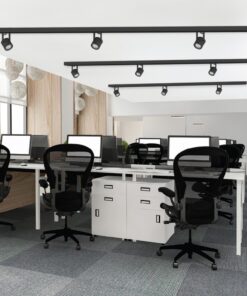 InLight Σποτ Ράγας Μαύρο 1XGU10 D:8cmX14cm (T00600-BL)