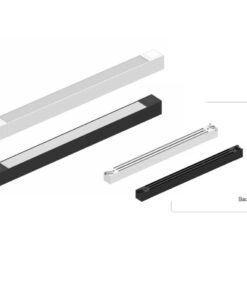 InLight Γραμμικό φωτιστικό LED 35W 3000K για μονοφασική ράγα σε λευκή απόχρωση D:60cmX3,3cm (T02701-WH)