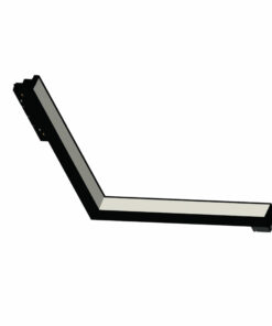 InLight Γραμμικό φωτιστικό γωνία LED 24W 3000K για μαγνητική ράγα σε μαύρη απόχρωση D:30cmX30cm (T05801-BL)