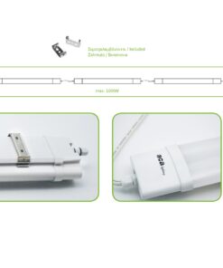 LED Γραμμικό Στεγανό Φωτιστικό 71cm 18W ACA 1570lm 120° 4000K IP66 – TETE1840