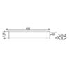 LED Γραμμικό Στεγανό Φωτιστικό 63cm 60W ACA 5400lm 120° 4000K IP66 – TETEH6040
