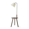 ACA DECOR   – Επιδαπέδιο Φωτιστικό 1ΧΕ27 Ξύλο + Μαύρο Μέταλλο+Αμπαζούρ Φ40Χ140cm