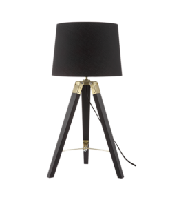 ΕΠΙΤΡΑΠΕΖΙΟ ΦΩΤΙΣΤΙΚΟ 1ΧΕ27 ΞΥΛΟ+ΜΑΥΡΟ ΑΜΠΑΖΟΥΡ+ΟΡΕΙΧΑΛΚΟ ΜΕΤΑΛΛΟ Φ30XH65CM MOUSSE ACA DECOR – TF17701TBBB