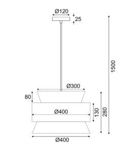 ΚΡΕΜΑΣΤΟ ΦΩΤΙΣΤΙΚΟ 1ΧΕ27 NISYROS ΜΑΥΡΟ-ΒΕΡΑΜΑΝ ΥΦΑΣΜΑ+ΨΑΘΑ ΡΑΤΑΝ D40CM ACA – TF20841P