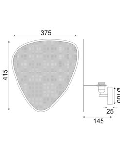 ΕΠΙΤΟΙΧΟ Φ/Σ 1ΧΕ27 SKYROS ΨΑΘΑ ΡΑΤΑΝ 42X38X15CM ACA – TF20851WN