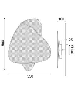 ΕΠΙΤΟΙΧΟ Φ/Σ 2ΧΕ14 SKYROS ΨΑΘΑ ΡΑΤΑΝ 50X35X13CM ACA – TF20852WN