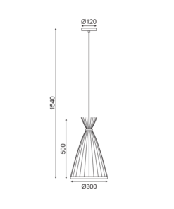 ΚΡΕΜΑΣΤΟ ΦΩΤΙΣΤΙΚΟ 1ΧΕ27 BAMBOO D30XH154CM SERIFOS ACA DECOR  – TF661P30BO
