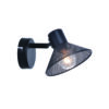 ΕΠΙΤΟΙΧΟ Φ/Σ 1ΧΕ14 PALOMA ΜΑΥΡΟ ΜΕΤΑΛΛΙΚΟ 16X13X9CM ACA – TNK2831SB