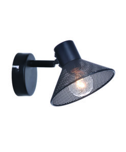 ΕΠΙΤΟΙΧΟ Φ/Σ 1ΧΕ14 PALOMA ΜΑΥΡΟ ΜΕΤΑΛΛΙΚΟ 16X13X9CM ACA – TNK2831SB