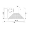 ΕΠΙΤΟΙΧΟ Φ/Σ 1ΧΕ14 PALOMA ΛΕΥΚΟ ΜΕΤΑΛΛΙΚΟ 16X13X9CM ACA – TNK2831SW