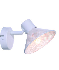 ΕΠΙΤΟΙΧΟ Φ/Σ 1ΧΕ14 PALOMA ΛΕΥΚΟ ΜΕΤΑΛΛΙΚΟ 16X13X9CM ACA – TNK2831SW