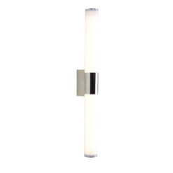 Επίτοιχο Φωτιστικό LED 13W IP44 Λευκό + Χρώμιο ACA DECOR Θερμό Λευκό 3200K – TNK7518013W