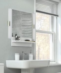 Επίτοιχο Φωτιστικό LED 13W IP44 Λευκό + Χρώμιο ACA DECOR Θερμό Λευκό 3200K – TNK7518013W