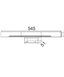 Επιτοίχιο Φωτιστικό LED 13W 4000K 980lm IP44 Νίκελ ACA – TNK75180413W