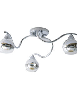 Φωτιστικό Οροφής 3ΧE27 Γυαλί Χρώμιο – Διάφανο ACA DECOR- TNK81444CR3H