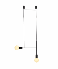 ΚΡΕΜΑΣΤΟ ΦΩΤΙΣΤΙΚΟ 2ΧΕ27 ΜΑΥΡΟ ΜΕΤΑΛΛΙΚΟ 38X4X110CM KYOTO ACA DECOR – TNK852P38BK