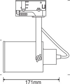 ΦΩΤΙΣΤΙΚΟ ΣΠΟΤ ΡΑΓΑΣ ΤΡΙΦΑΣΙΚΟ 4 ΚΑΛΩΔΙΩΝ ΣΕ ΜΑΥΡΟ ΧΡΩΜΑ 1X E27 PAR 30 ACA – TS13PAR4CB