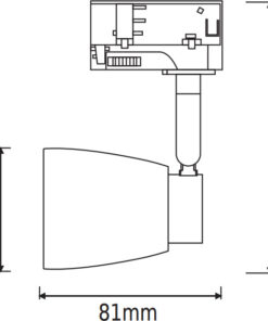 ΦΩΤΙΣΤΙΚΟ ΣΠΟΤ ΡΑΓΑΣ ΤΡΙΦΑΣΙΚΟ 4 ΚΑΛΩΔΙΩΝ ΣΕ ΑΣΗΜΙ ΧΡΩΜΑ 1XGU10 ACA -TS40GU4CNM
