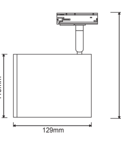 ΦΩΤΙΣΤΙΚΟ ΣΠΟΤ ΡΑΓΑΣ ΜΟΝΟΦΑΣΙΚΟ 2 ΚΑΛΩΔΙΩΝ ΣΕ ΜΑΥΡΟ ΧΡΩΜΑ 1X AR111-GU10 ACA – TS68AR3CB