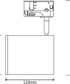 ΦΩΤΙΣΤΙΚΟ ΣΠΟΤ ΡΑΓΑΣ ΤΡΙΦΑΣΙΚΟ 4 ΚΑΛΩΔΙΩΝ ΣΕ ΛΕΥΚΟ ΧΡΩΜΑ 1xGU10 -AR111 ACA – TS68AR4CW