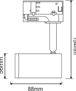 ΦΩΤΙΣΤΙΚΟ ΣΠΟΤ ΡΑΓΑΣ ΤΡΙΦΑΣΙΚΟ 4 ΚΑΛΩΔΙΩΝ ΣΕ ΜΑΥΡΟ ΧΡΩΜΑ 1xGU10 ACA- TS68GU4CB