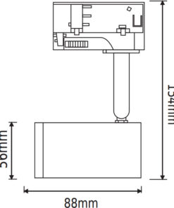ΦΩΤΙΣΤΙΚΟ ΣΠΟΤ ΡΑΓΑΣ ΤΡΙΦΑΣΙΚΟ 4 ΚΑΛΩΔΙΩΝ ΣΕ ΛΕΥΚΟ ΧΡΩΜΑ 1xGU10 ACA – TS68GU4CW