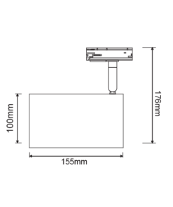 ΦΩΤΙΣΤΙΚΟ ΣΠΟΤ ΡΑΓΑΣ ΜΟΝΟΦΑΣΙΚΟ 2 ΚΑΛΩΔΙΩΝ ΣΕ ΜΑΥΡΟ ΧΡΩΜΑ 1XE27 PAR30 ACA -TS68PAR3CB