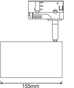 ΦΩΤΙΣΤΙΚΟ ΣΠΟΤ ΡΑΓΑΣ ΤΡΙΦΑΣΙΚΟ 4 ΚΑΛΩΔΙΩΝ ΣΕ ΓΚΡΙ ΧΡΩΜΑ 1XE27 PAR 30 ACA- TS68PAR4CG