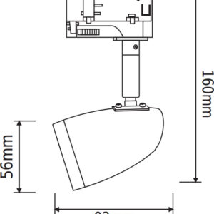 ΦΩΤΙΣΤΙΚΟ ΣΠΟΤ ΡΑΓΑΣ ΤΡΙΦΑΣΙΚΟ 4 ΚΑΛΩΔΙΩΝ ΣΕ ΛΕΥΚΟ ΧΡΩΜΑ 1XGU10 ACA  – TS75GU4CW