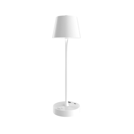 it-Lighting Tahoe Rechargeable LED 2W 3CCT Touch Table Lamp White D:38cmx11cm (80100220)