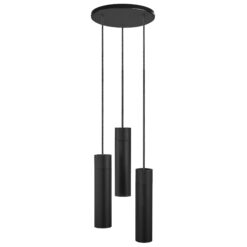 Nordlux Tilo 3-Spot Κρεμαστό Μαύρο GU10 Μεταλλικό/Ξύλο – 2010473003