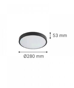 it-Lighting Torch LED 18W 3CCT Outdoor Ceiling Light Grey D:28cmx5,3cm (80300330)