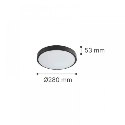 it-Lighting Torch LED 18W 3CCT Outdoor Ceiling Light Grey D:28cmx5,3cm (80300330)