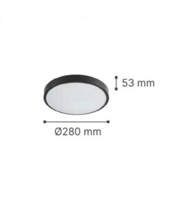 it-Lighting Torch LED 18W 3CCT Outdoor Ceiling Light Anthracite D:28cmx5,3cm (80300340)