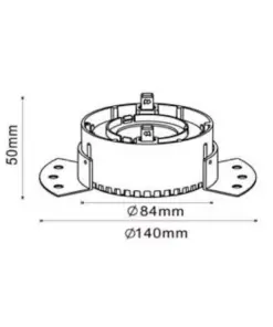 ΣΠΟΤ ΧΩΝEYTO FRAMELESS ΣΤΑΘΕΡΟ Φ78mm 1xMR16/GU10 ME ANAKΛΑΣΤΗΡΑ ΛΕΥΚΟ UNIVERSE – 1-U008099