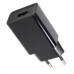 USB ADAPTOR BLACK 230VAC (0.45A) / 5VDC (1A) ACA – USBPLUG