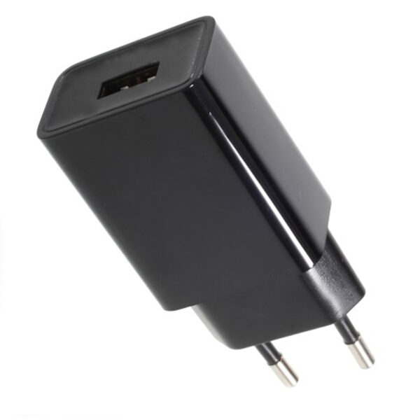 USB ADAPTOR BLACK 230VAC (0.45A) / 5VDC (1A) ACA - USBPLUG