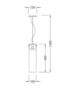 Κρεμαστό Φωτιστικό 1ΧGU10 Μέταλλο Απόχρωση Ξύλο + Γυαλί Φ100 ACA DECOR – V110TR
