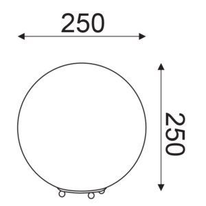 ACA DECOR   – Επιδαπέδιο Φωτιστικό 1ΧΕ27 Λευκό Γυαλί + Πλαστικό Φ25 V2010251TW