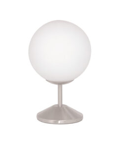 Πορτατίφ 1ΧΕ14 Σφαιρικό Λευκό Γυαλί ACA DECOR – V2112T