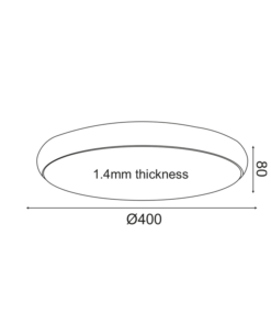 ΟΡΟΦΗΣ ΦΩΤΙΣΤΙΚΟ LED 32W 2560LM 3000K ΛΕΥΚΟ ΜΕΤ/ΚΟ D40XH8CM KALLISTA ACA DECOR – V27LEDC40WH