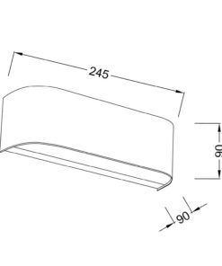 Απλίκα Φωτιστικό Τοίχου 1XG9 Μεταλλικό Νίκελ με Γυαλί ACA DECOR – V280071W