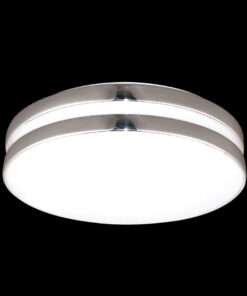 Φωτιστικό Πλαφονιέρα 3xΕ27 Στρογγυλό Ακρυλικό Λευκό Πλαστικό Χρώμιο ACA DECOR – V284913C40CH