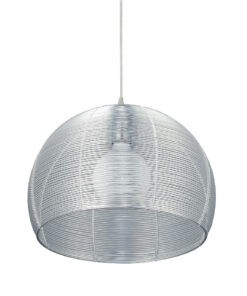 Κρεμαστό Φωτιστικό 1ΧΕ27 Μεταλλικό Νίκελ με Συρμάτινο Πλέγμα ACA DECOR – V28507IP40