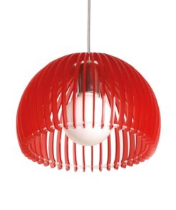 Κρεμαστό Φωτιστικό 1ΧE27 Ακρυλικό Κόκκινο ACA DECOR – V286531P28RD