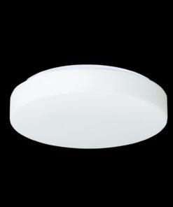 Φωτιστικό Οροφής / Τοίχου Πλαφονιέρα 2XE27 Μεταλλικό Ανοιχτό Γκρι & Λευκό Γυαλί ACA DECOR – V287071C25