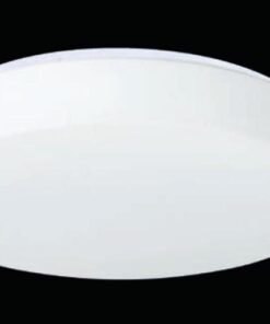 Φωτιστικό Οροφής / Τοίχου Πλαφονιέρα 2xE27 Στρογγυλό Μεταλλικό Ανοιχτό Γκρι & Λευκό Γυαλί ACA DECOR – V287071C34