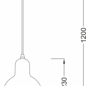 ΚΡΕΜΑΣΤΟ ΓΚΡΙ ΓΥΑΛΙ Φ17cm 1xE27 BLOOM ACA DECOR  – V292851PGY