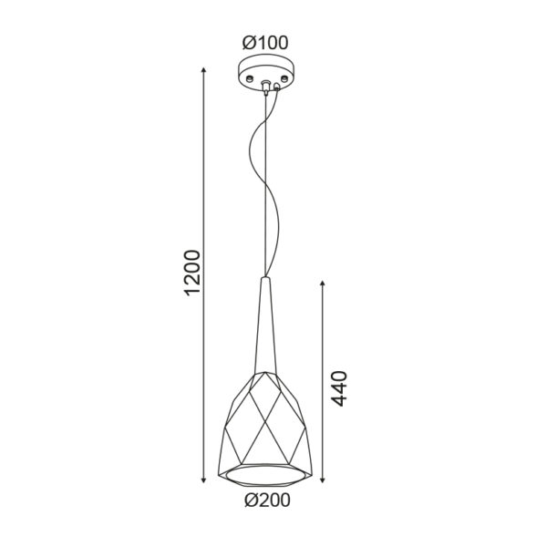 Κρεμαστό Φωτιστικό 1ΧΕ27 Τσιμέντο + Ξύλο Φ200 ACA DECOR   – V35146