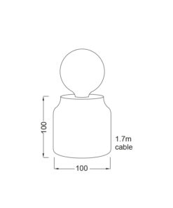Πορτατίφ 1ΧΕ27 Τσιμέντο ACA DECOR – V35152